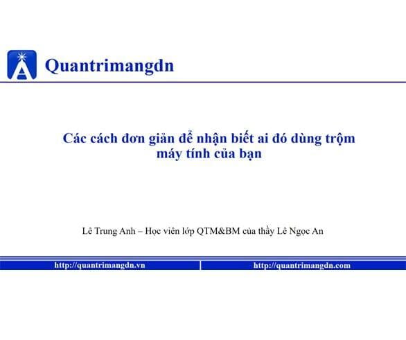 Các cách đơn giản để nhận biết ai đó dùng trộm máy tính của bạn